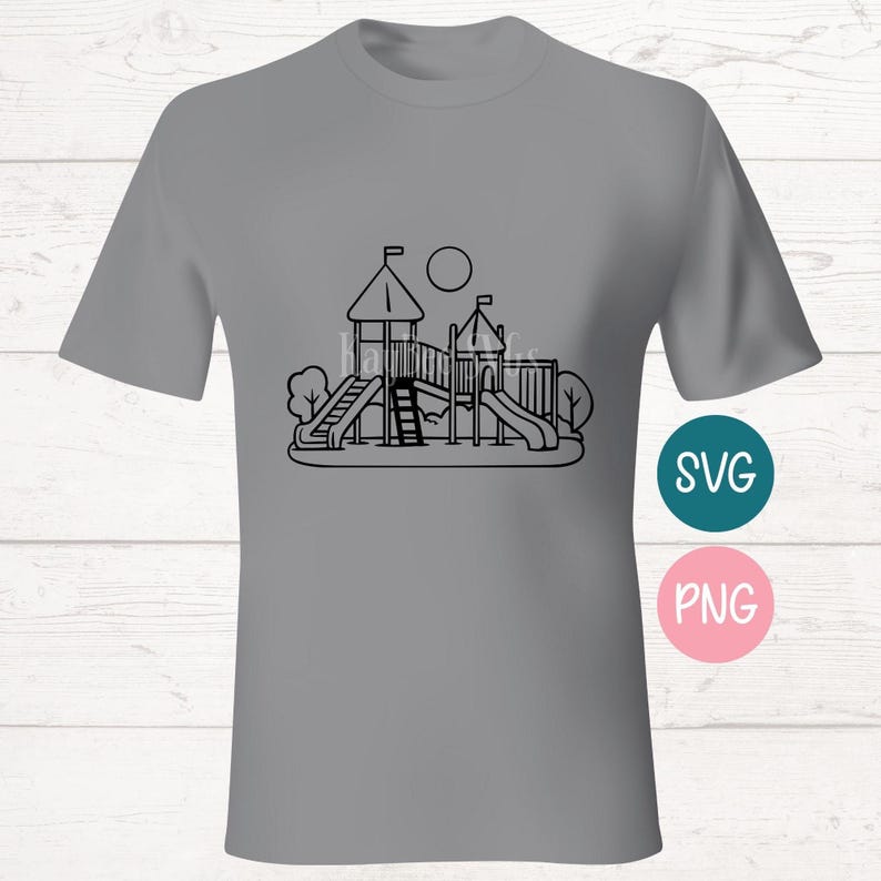 Playground SVG PNG Clipart Cut Files for Cricut, Silhouette, Laser ...