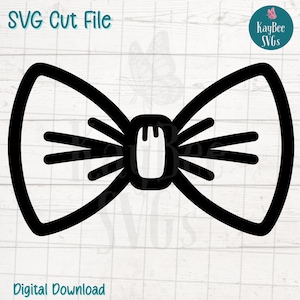 Bowtie SVG PNG formele kleding clipart voor mode en stoer decor ambachten | Snijbestand voor Cricut, silhouet, lasergravure, sublimatiekunst