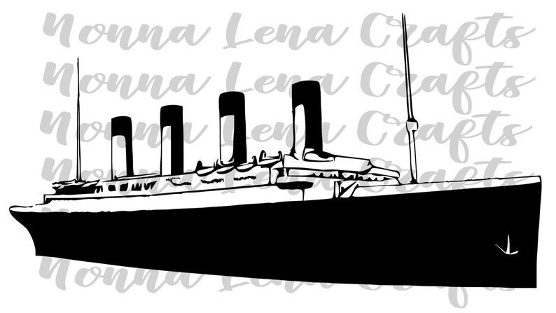 Titanic SVG PNG JPG Clipart Cut File Download for Cricut | Etsy