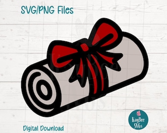 Graduation Diploma SVG Cut Files, Laser Engraving Clipart (Digital)
