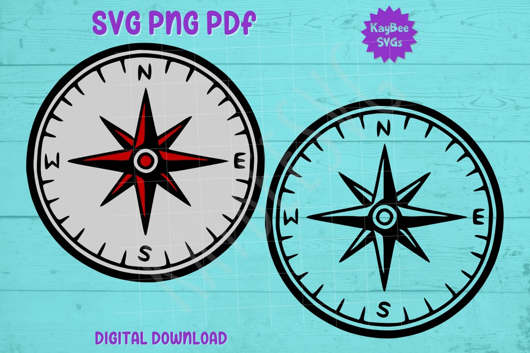 Compass Svg Format Compass SVG PNG PDF Clipart Digital Cut File Download for Cricut ...