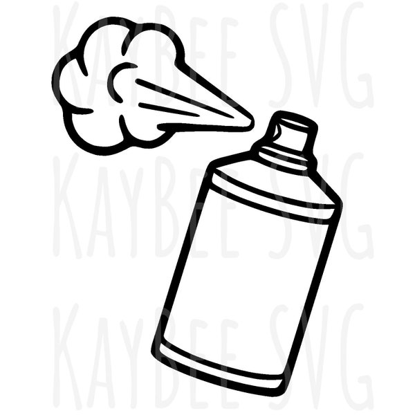 Aerosol Spray Can SVG PNG JPG Clipart Digital Cut File Download für Cricut Silhouette Sublimation Druckbare Kunst - Kommerzielle Nutzung