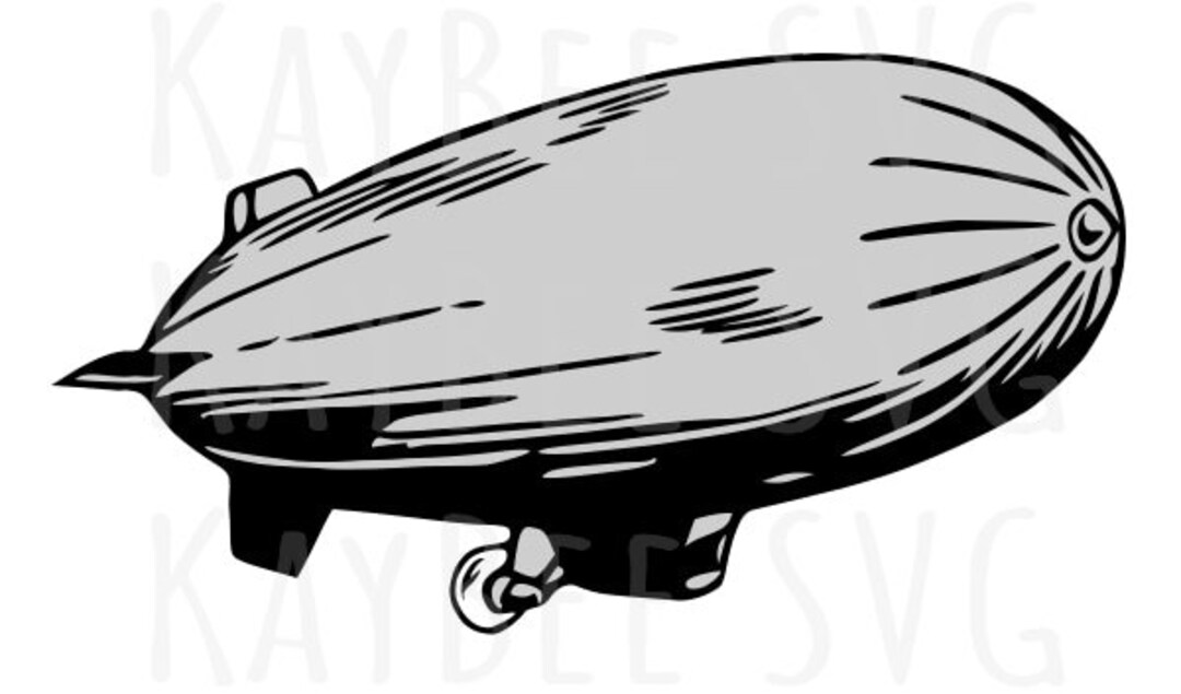 Hindenburg Zeppelin Airship SVG PNG JPG Clipart Digital Cut Etsy