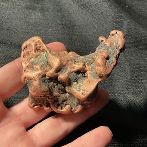 SEE VIDEO, Copper Nugget, Keweenaw, Upper Peninsula Michigan, Quincy Copper Mine, Striking Specimen, Michigan copper