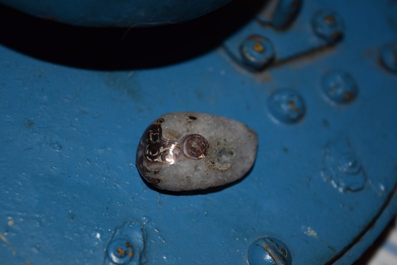 See Video RARE Lake Superior Copper Banded Replacement Eye Agate From