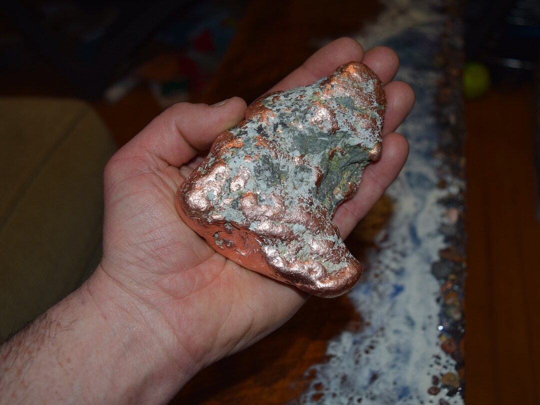 SEE VIDEO Copper Nugget 3 Lb 9 Oz Keweenaw Upper Peninsula Michigan