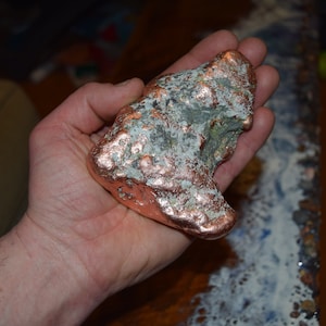 Copper Nugget 3 lb 9 oz Keweenaw Upper Peninsula Michigan Calumet Hecla Copper Mine Striking Specimen Yooper