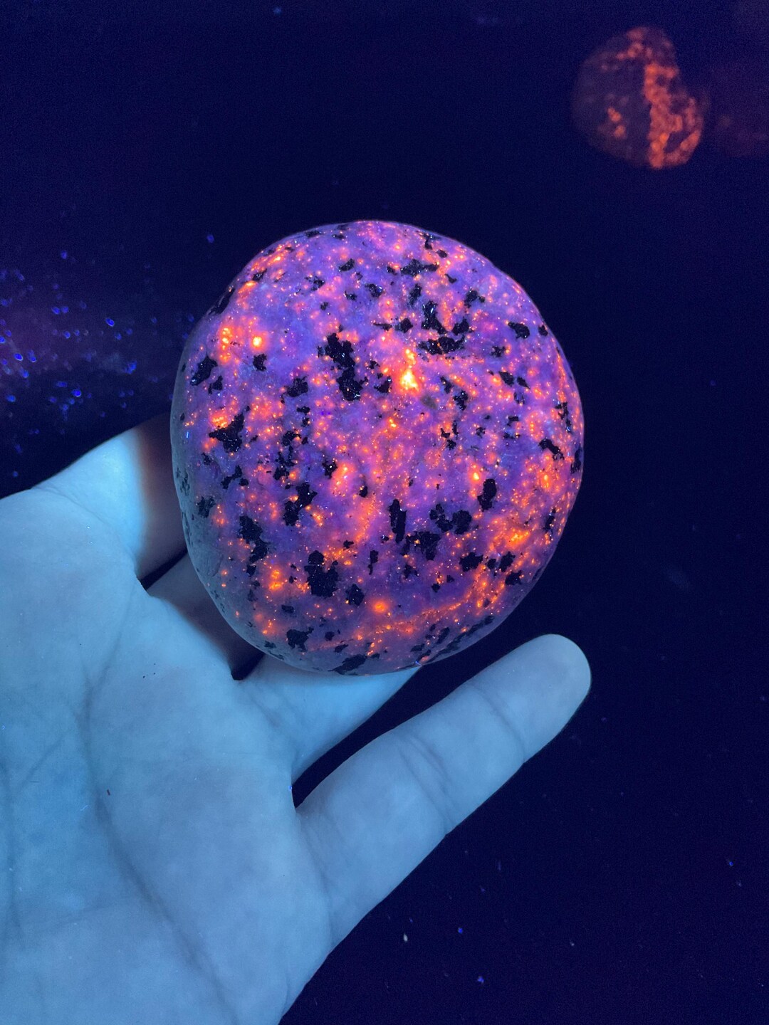 Yooperlite Rocks Pattern See Video, Super Bright, RARE Zodiac Pattern, Fluorescent Sodalite ...