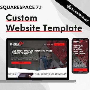 Automobil Website Template | Individuelles Squarespace Website-Design | Squarespace Auto & Konstruktion Inspiriertes Design | Platz einfach machen!
