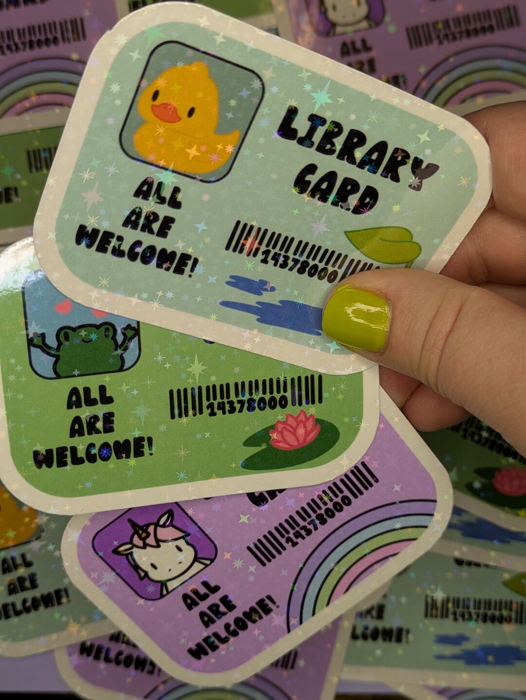 Library Card Sticker, Library Card, Public Libraries, Sparkly Sticker ...