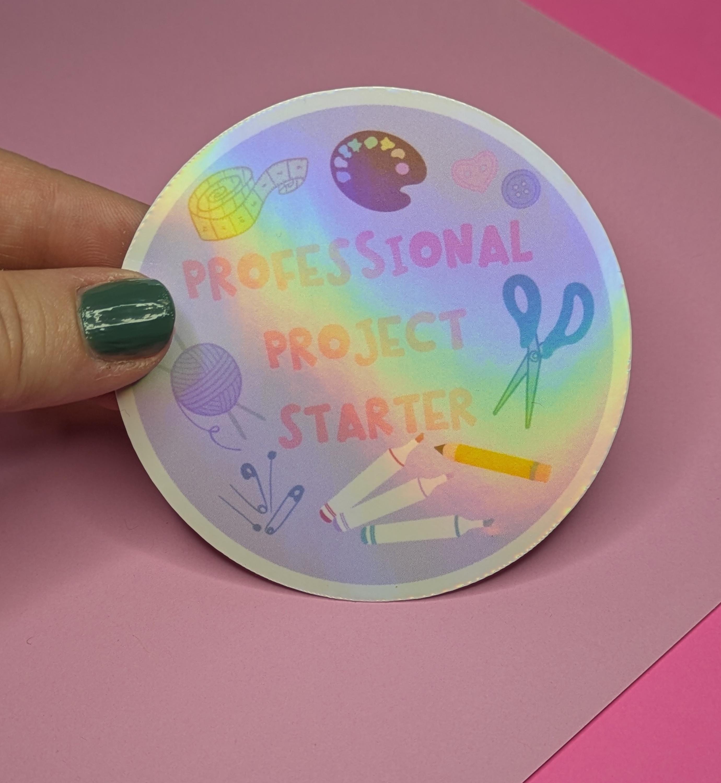 Holographic Vinyl Sticker: Professional Project Starter Decal - Etsy