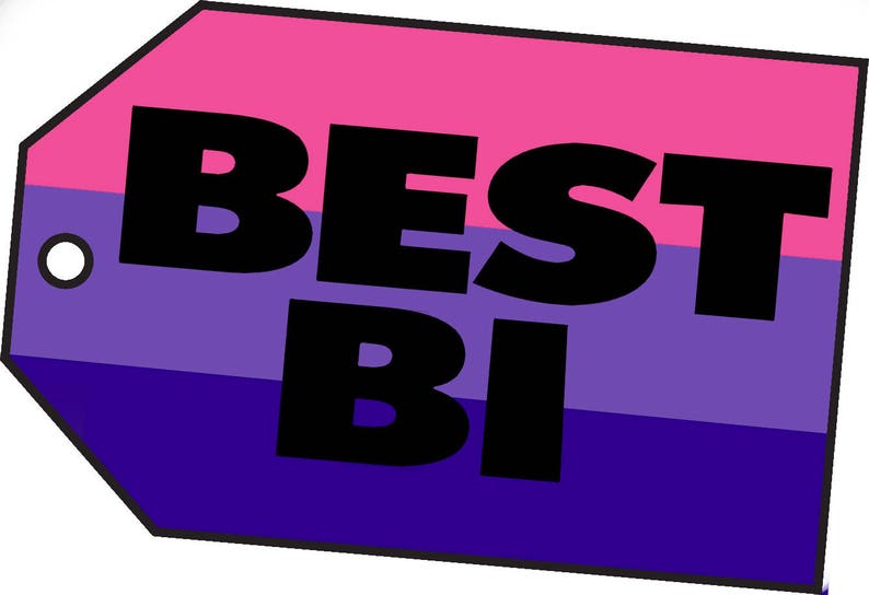 Best Bi Hard Enamel Pin lapel pin brooch badge flair lgbtq image 3