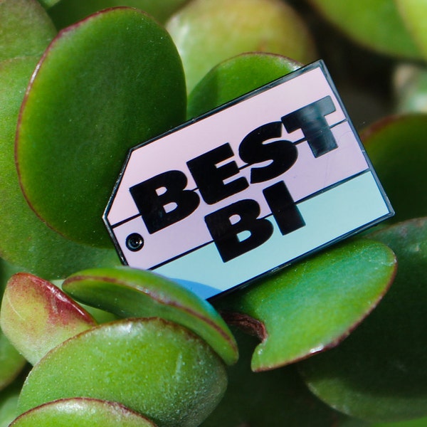 Best Bi Enamel Pin Pastel Version | lapel pin brooch badge flair lgbtq