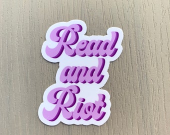 Read and Riot Sticker