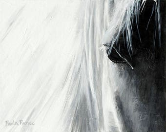 Horse Painting, Horse Art, Horse Decor, Fine Art Print - The Thoroughbred Series - Study for Soul