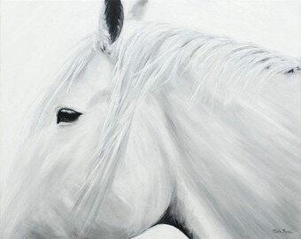 Horse Painting, Horse Art, Horse Decor, Fine Art Print - Thoroughbred Series - Gentle
