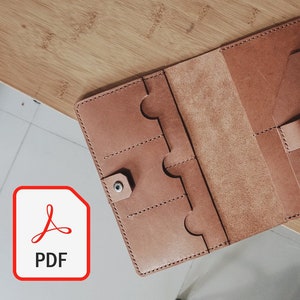Familiepaspoorthouder met 4 sleuven pdf-patroon/doe-het-zelf/pdf met instructievideo