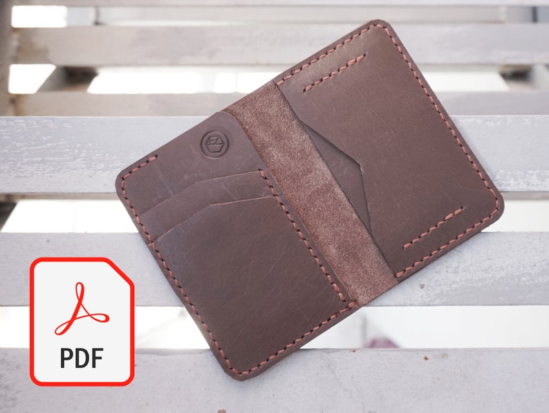 Vertical Bifold Wallet Template Pattern / DIY / PDF / Tutorial Etsy UK