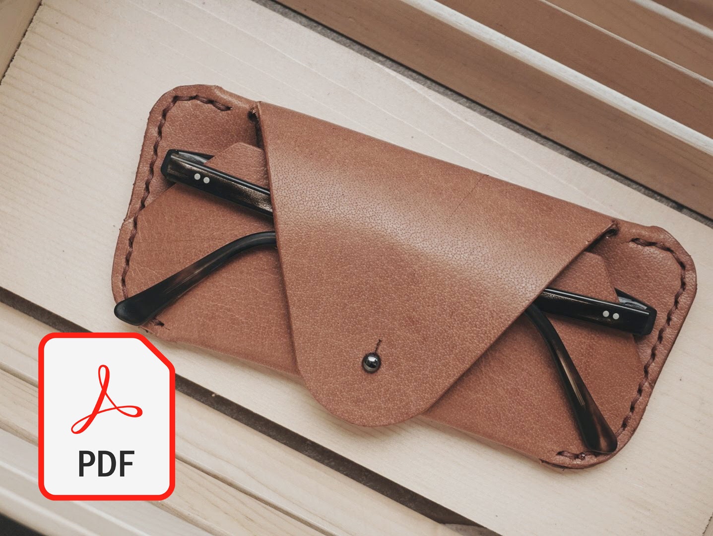 Sunglasses Glasses Case Template Pattern Guide / DIY / Template