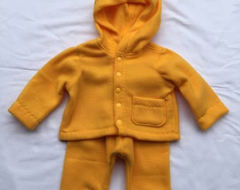 Baby Boy or Girl Handmade Fleece Hoodie Sweatshirt and Pant Set