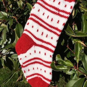 Hand Knit Christmas Stocking
