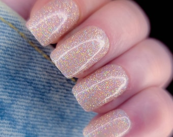 Reflective Gold Holographic Glitter Gel Polish #88