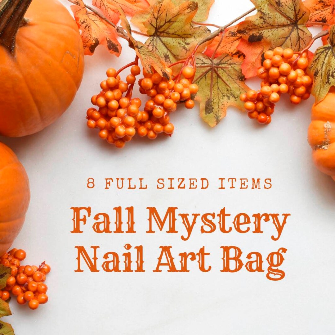Fall Nail Stickers , Fall Nail Decals fall Nail Art Mystery Bag 8 Full