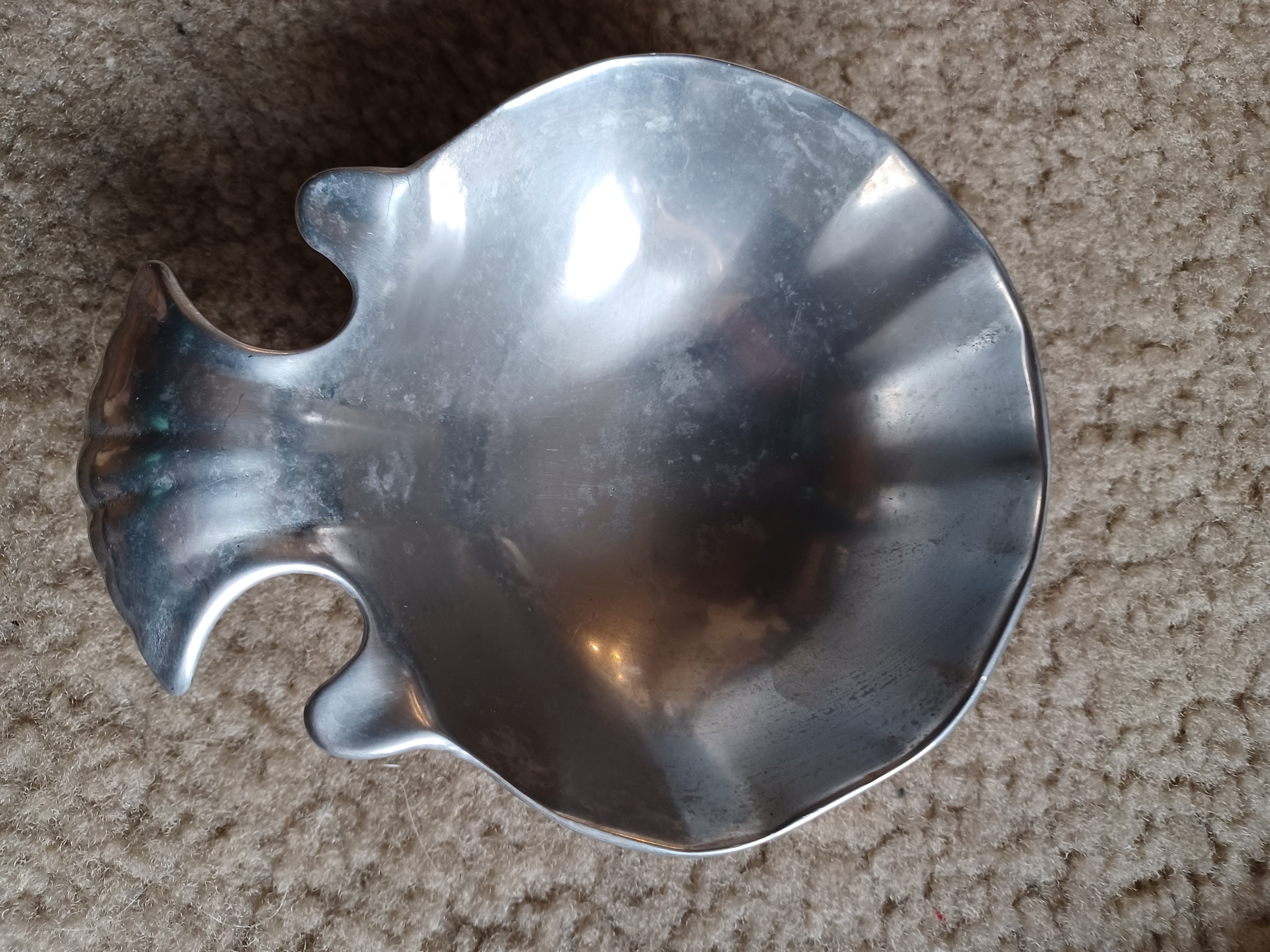 Wilton Armetale Metal Seashell Hors D'oeuvre Tray 2 Pieces Ovenburner