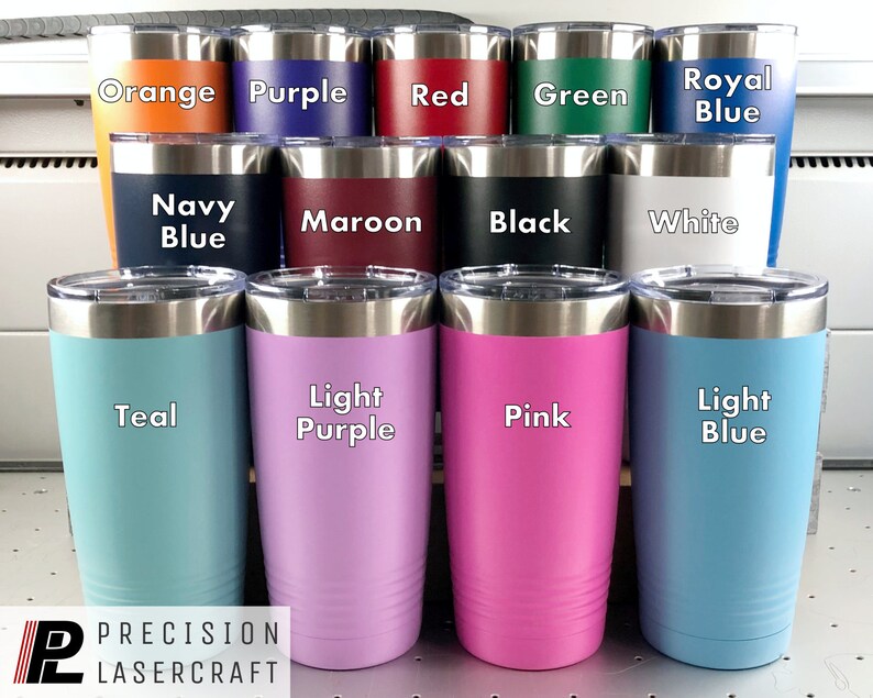 20oz Personalized Travel Mug / Custom Travel Mug / Monogram Etsy