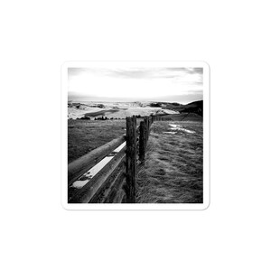 Adesivos sem bolhas do Wyoming Mountain Fenceline