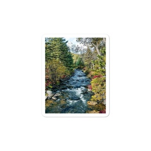 Wyoming Mountain Creek Bubble-Free Stickers