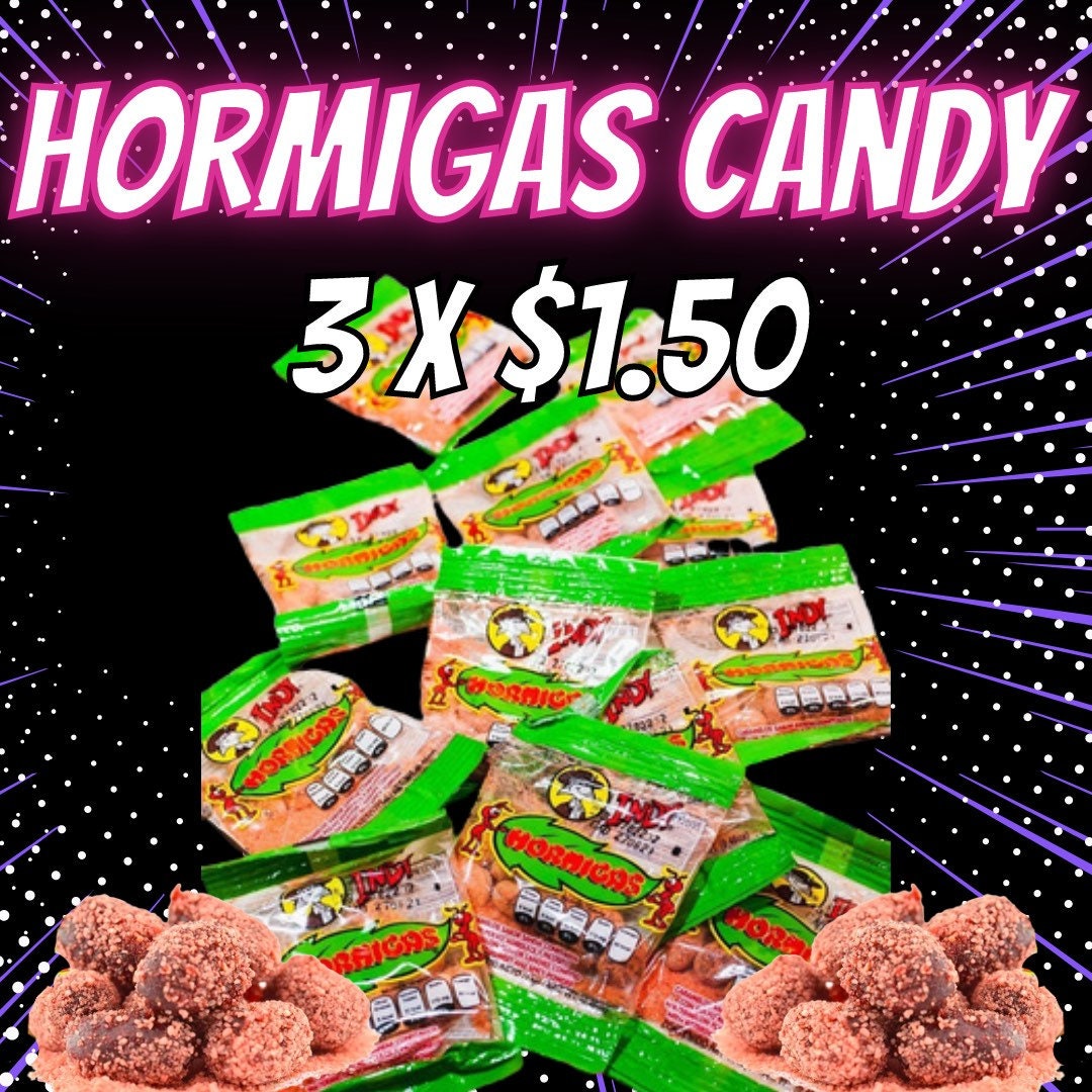 Mexican Candy Hormigas. Watermelon Hard Coated Candy With a Etsy