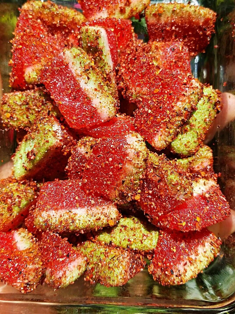 Chile Chamoy Candy Watermelon Pica Slices. Gourmet | Etsy