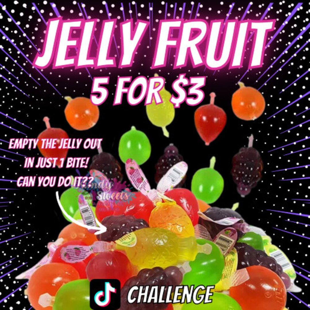 Jelly Fruit Tiktok Challenge Fruit Shaped Jelly Candy Etsy Australia