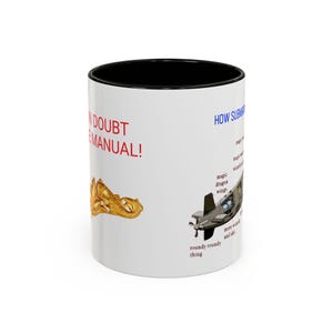 U-Boot Tasse - How Submarines Work - Gold Versorgung Offizier Delfine