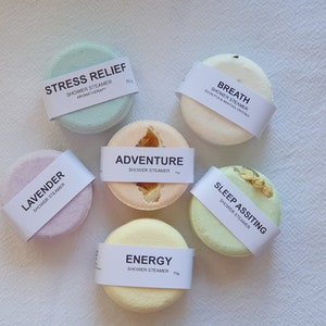 6 SHOWER STEAMERS  - Gift, wedding favour, birthday present, bridal, mother's day, special day, self care.