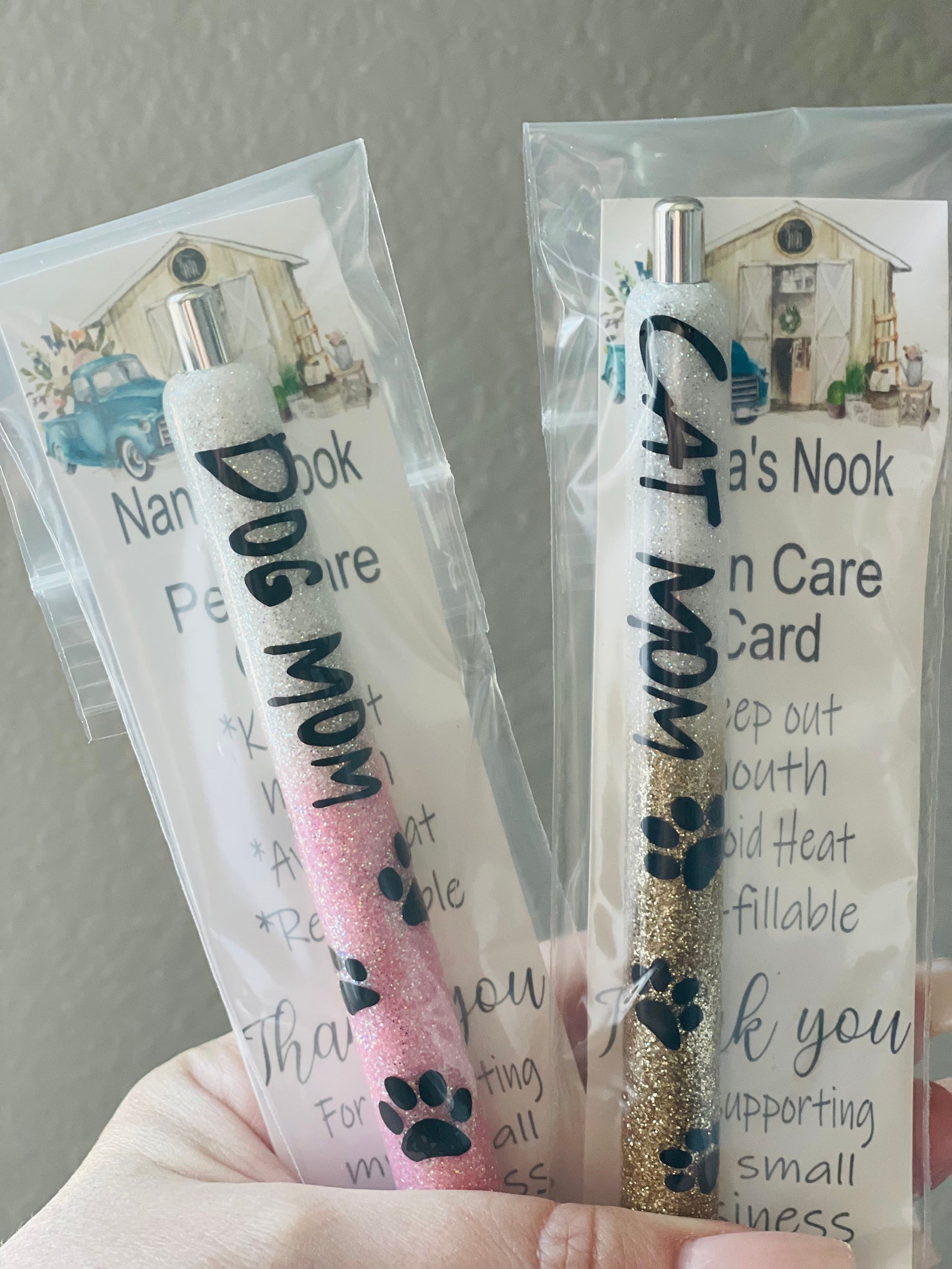 Dog Mom  Cat Mom epoxy  custom pens Etsy