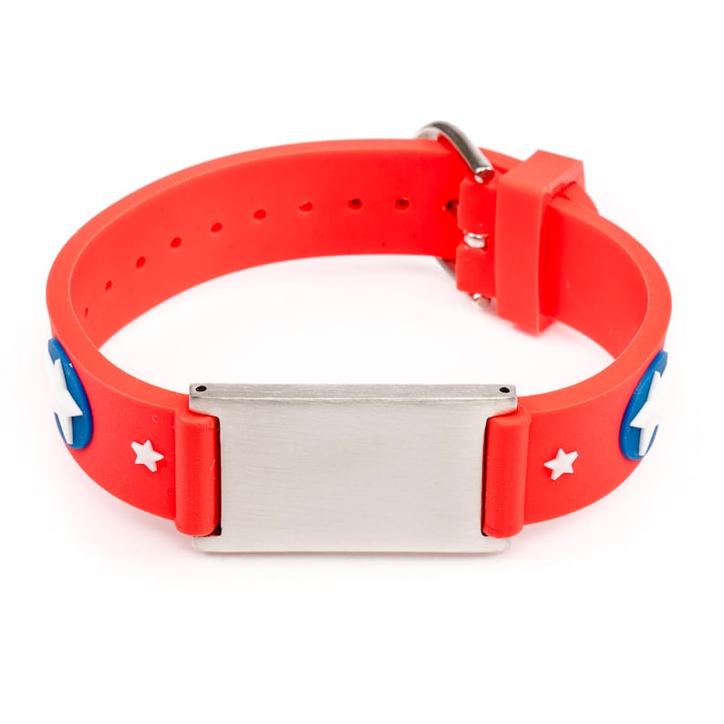 Children Emergency Alert ID Bracelets for Boys Etsy