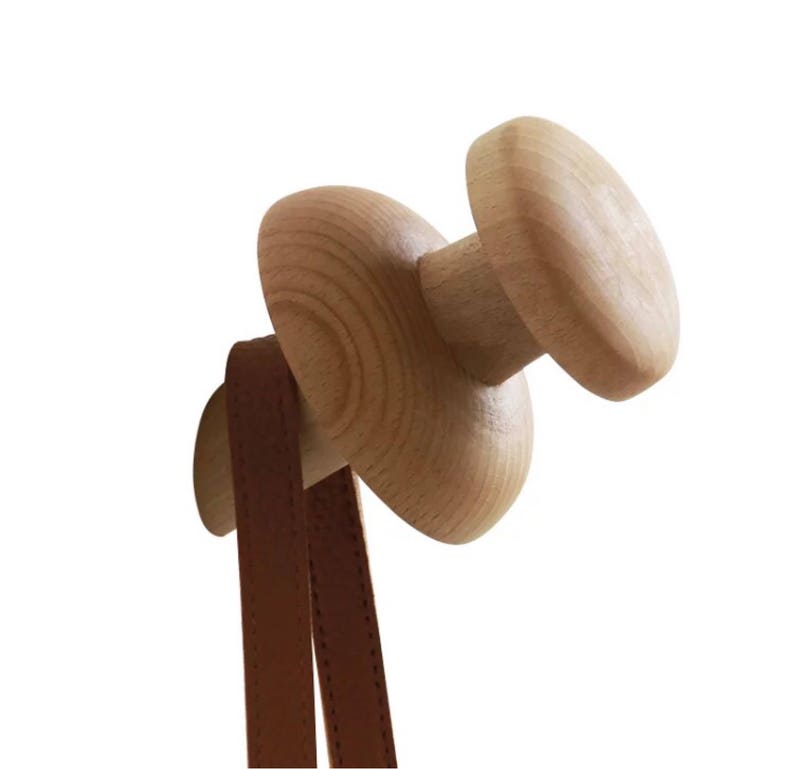 Wooden Giant Push Pin Clothes Hanger Wallmounted style Etsy