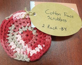 Cotton Face Scrubbies - Regenesis Centre for Recovery -  Charity 2 Pack