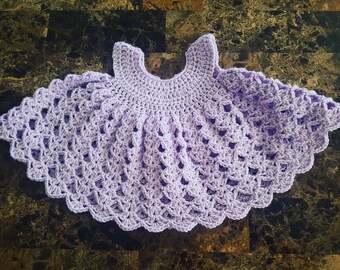 Shell V-Stitch Baby Dress