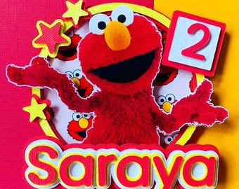 Red Puppet Personalised Cake Topper