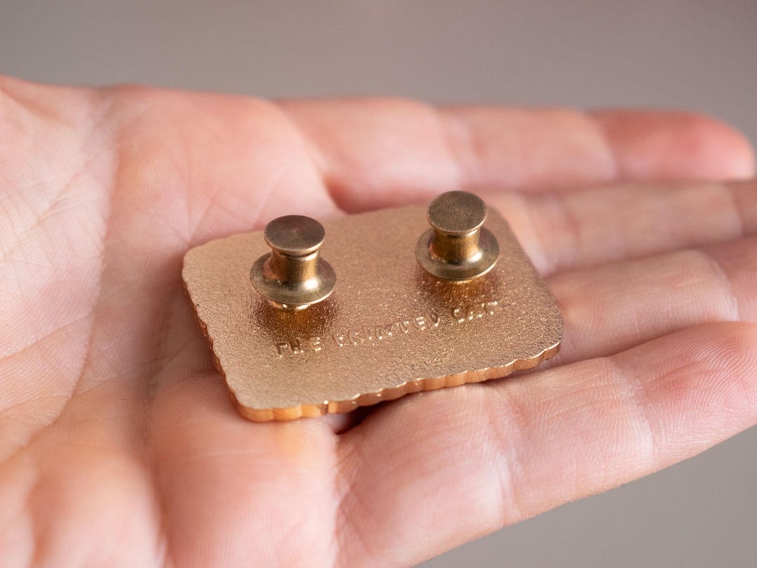 Slin Pin Back Brass Locking Pin Backs | Secure Fasteners for Enamel Pins Also Known ...