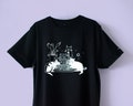 Illustrated Cats on Synthesizer T-Shirt: Hand Screen Printed Organic Cotton product logo