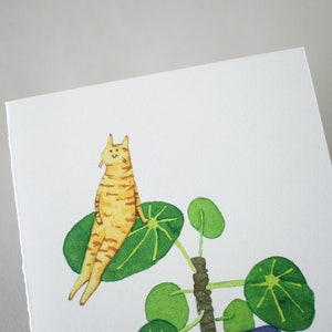 Pancake Plant Greeting Card of original watercolor painting for Birthday, Mother's Day, Valentines Day or just to say hello image 4