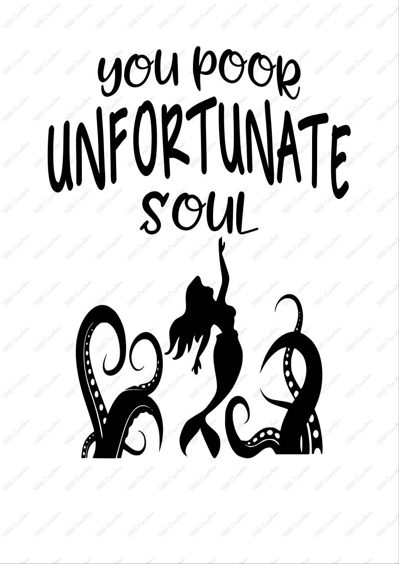 Download You Poor Unfortunate Souls .svg .png .eps .dfx | Etsy