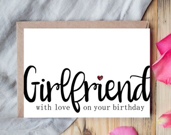 Birthday Card For Girlfriend, Birthday Gift For Girlfriend, Romantic Gifts For Her