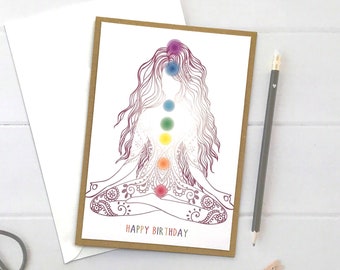 Yoga birthday card