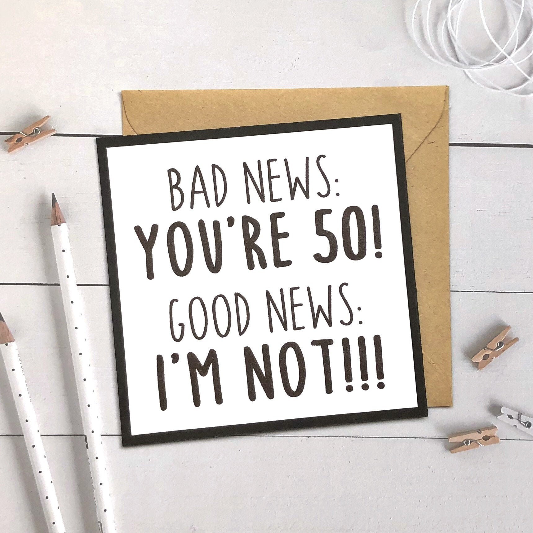 Funny 50th Birthday Card Funny Birthday Card 50th Birthday | Etsy