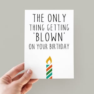 Boyfriend Birthday Card, Funny Birthday Card For Boyfriend, Rude Birthday Card, Funny Cards image 2